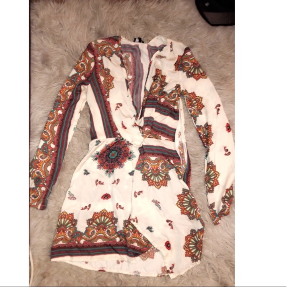 Floral wrap dress